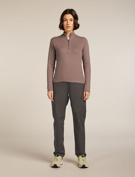 Icebreaker Merino Anniversary Original Long Sleeve Half Zip Top (Women's) Icebreaker