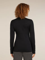 Icebreaker Merino 300 Original Long Sleeve Half Zip Top (Women's) - Black
