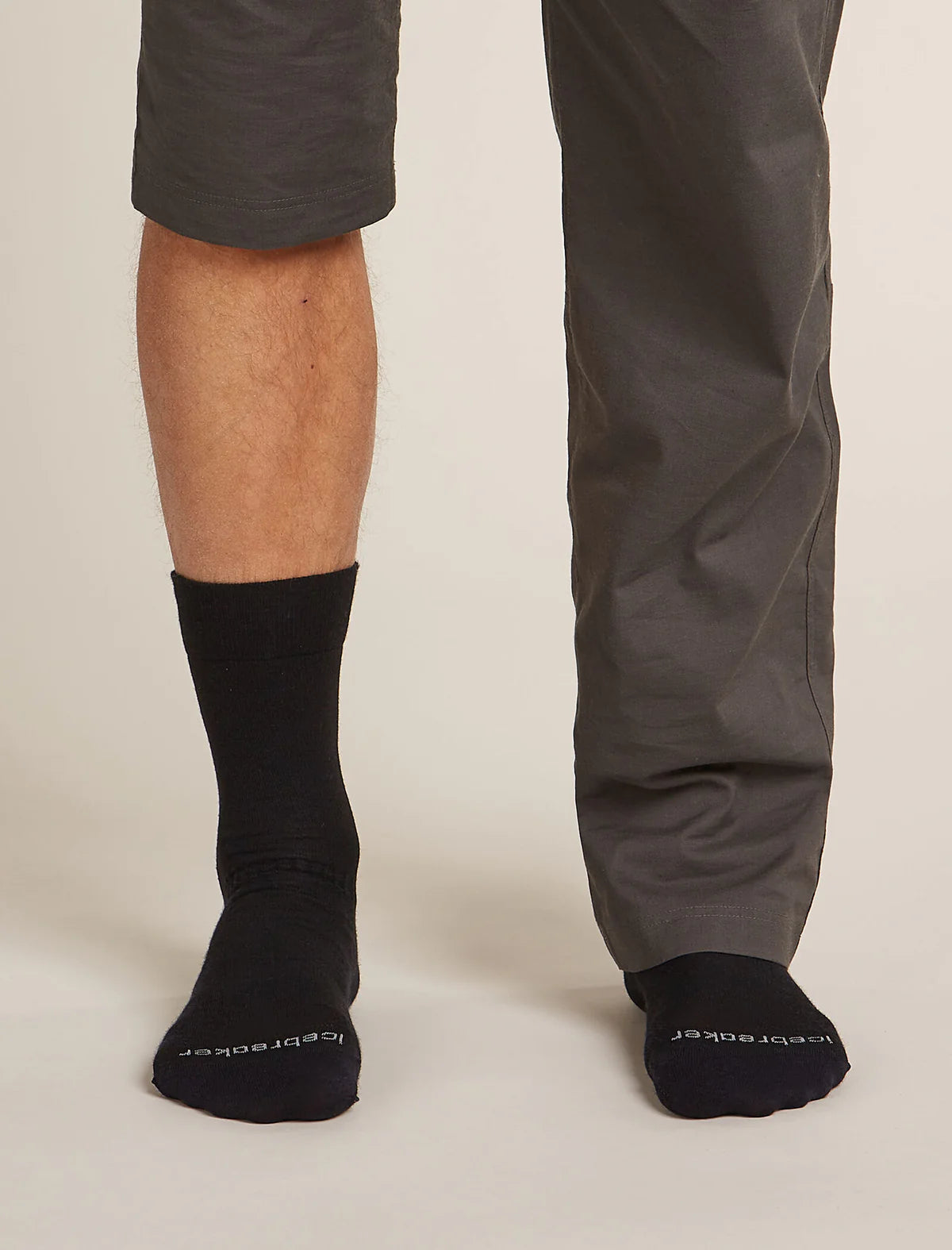 Icebreaker Merino Hike+ Liner Crew Socks (Men's) - Black