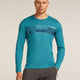 Icebreaker Merino 200 Oasis Long Sleeve Crew Thermal Top Elevation Line (Men's) Icebreaker