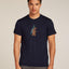 Icebreaker Merino 150 Tech Lite Short Sleeve T-Shirt (Men's) - Bear Tour - Midnight Navy - Find Your Feet Australia Hobart Launceston Tasmania