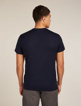Icebreaker Merino 150 Tech Lite Short Sleeve T-Shirt (Men's) - Bear Tour - Midnight Navy - Find Your Feet Australia Hobart Launceston Tasmania