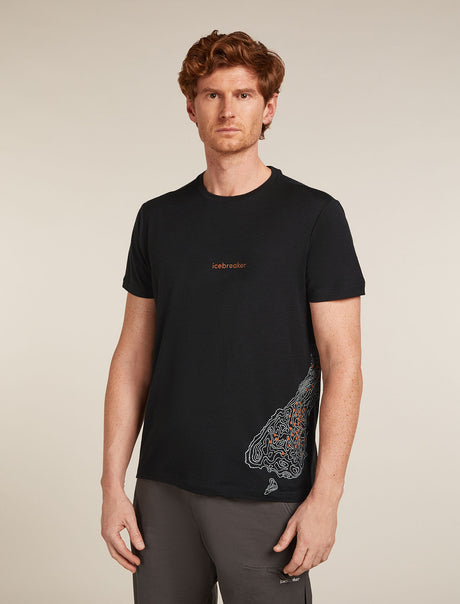 Icebreaker Tech Lite III SS Tee (Men's) - 30th Anniversary - Black - Find Your Feet Australia Hobart Launceston Tasmania