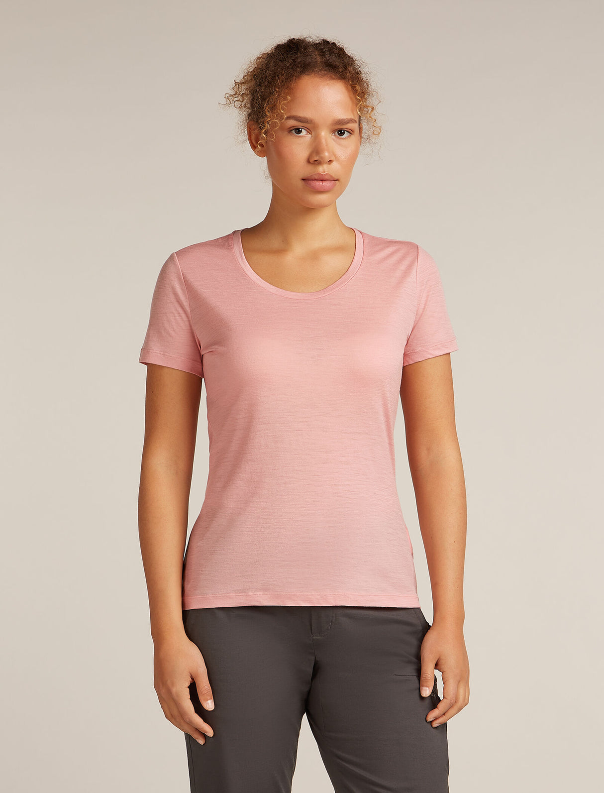 Icebreaker Merino 150 Tech Lite Short Sleeve T-Shirt (Women's) - Blush - Find Your Feet Australia Hobart Launceston Tasmania