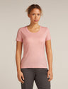 Icebreaker Merino 150 Tech Lite Short Sleeve T-Shirt (Women's) - Blush - Find Your Feet Australia Hobart Launceston Tasmania