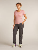 Icebreaker Merino 150 Tech Lite Short Sleeve T-Shirt (Women's) - Blush - Find Your Feet Australia Hobart Launceston Tasmania