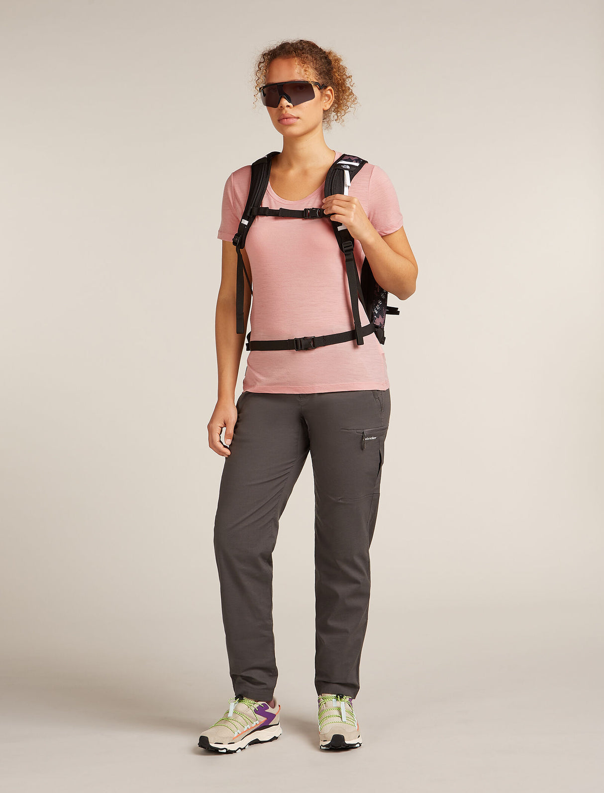 Icebreaker Merino 150 Tech Lite Short Sleeve T-Shirt (Women's) - Blush - Find Your Feet Australia Hobart Launceston Tasmania