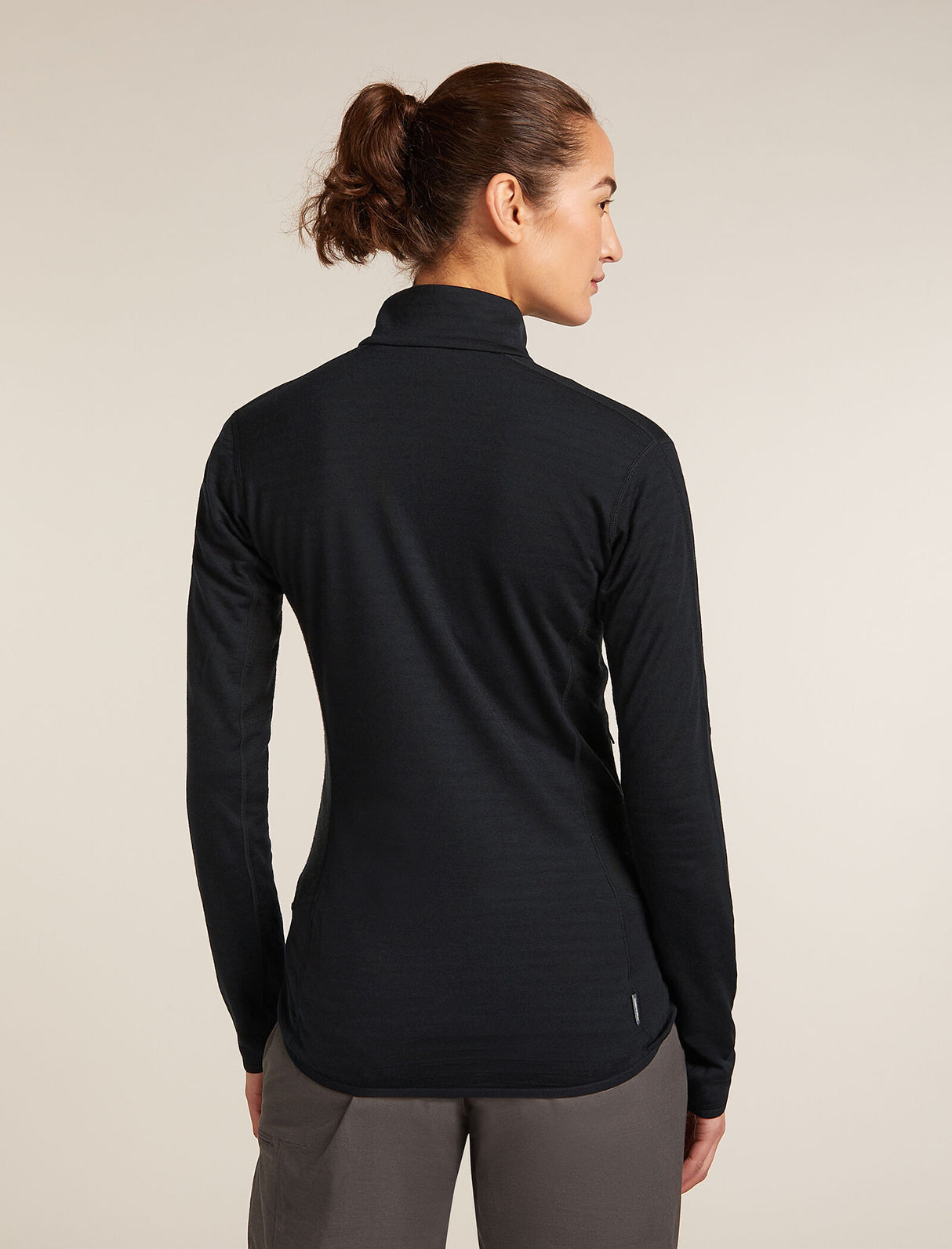 Icebreaker Merino Blend 300 RealFleece™ Descender Long Sleeve Zip Jacket (Women's) - Black - Find Your Feet Australia Hobart Launceston Tasmania
