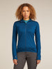 Icebreaker Merino Blend 300 RealFleece™ Descender Long Sleeve Zip Jacket (Women's) - Atlantis - Find Your Feet Australia Hobart Launceston Tasmania