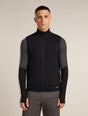 Icebreaker Merino Blend 300 RealFleece™ Descender Vest (Men's) - Black - Find Your Feet Australia Hobart Launceston Tasmania