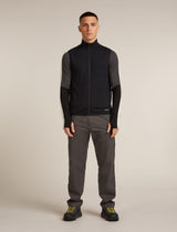 Icebreaker Merino Blend 300 RealFleece™ Descender Vest (Men's) - Black - Find Your Feet Australia Hobart Launceston Tasmania