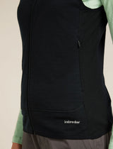 Icebreaker Merino Blend 300 RealFleece Descender Vest (Women's) - Black