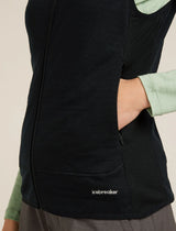 Icebreaker Merino Blend 300 RealFleece Descender Vest (Women's) - Black