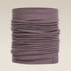 A dusty purple tubular neck gaiter or balaclava shown in a clean studio shot against a light beige background. - Icebreaker Merino 200 Flexi Chute (Unisex) - Grey Plum