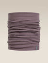 A dusty purple tubular neck gaiter or balaclava shown in a clean studio shot against a light beige background. - Icebreaker Merino 200 Flexi Chute (Unisex) - Grey Plum