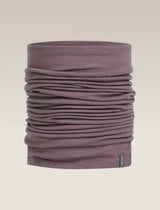 A dusty purple tubular neck gaiter or balaclava shown in a clean studio shot against a light beige background. - Icebreaker Merino 200 Flexi Chute (Unisex) - Grey Plum