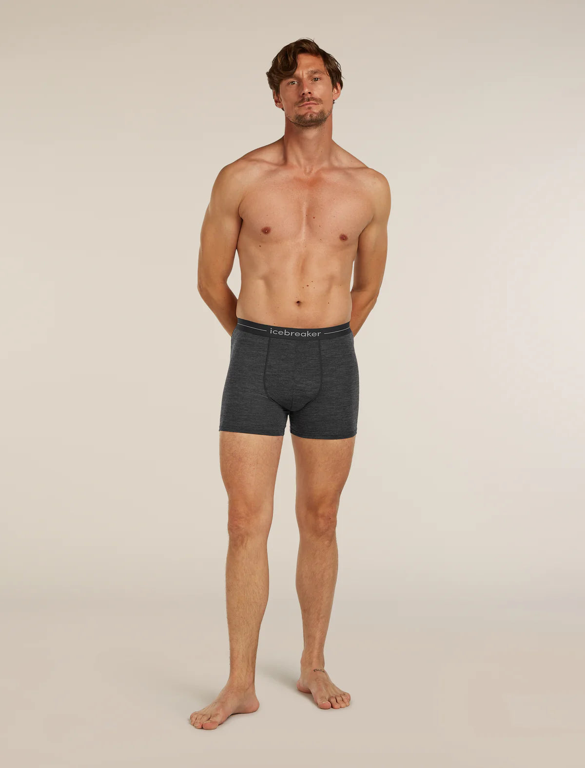 Icebreaker Merino 150 Anatomica Boxers (Men's) - Jet Heather