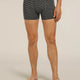 Icebreaker Merino 150 Anatomica Boxers (Men's) - Gritstone Heather/Black Stripe