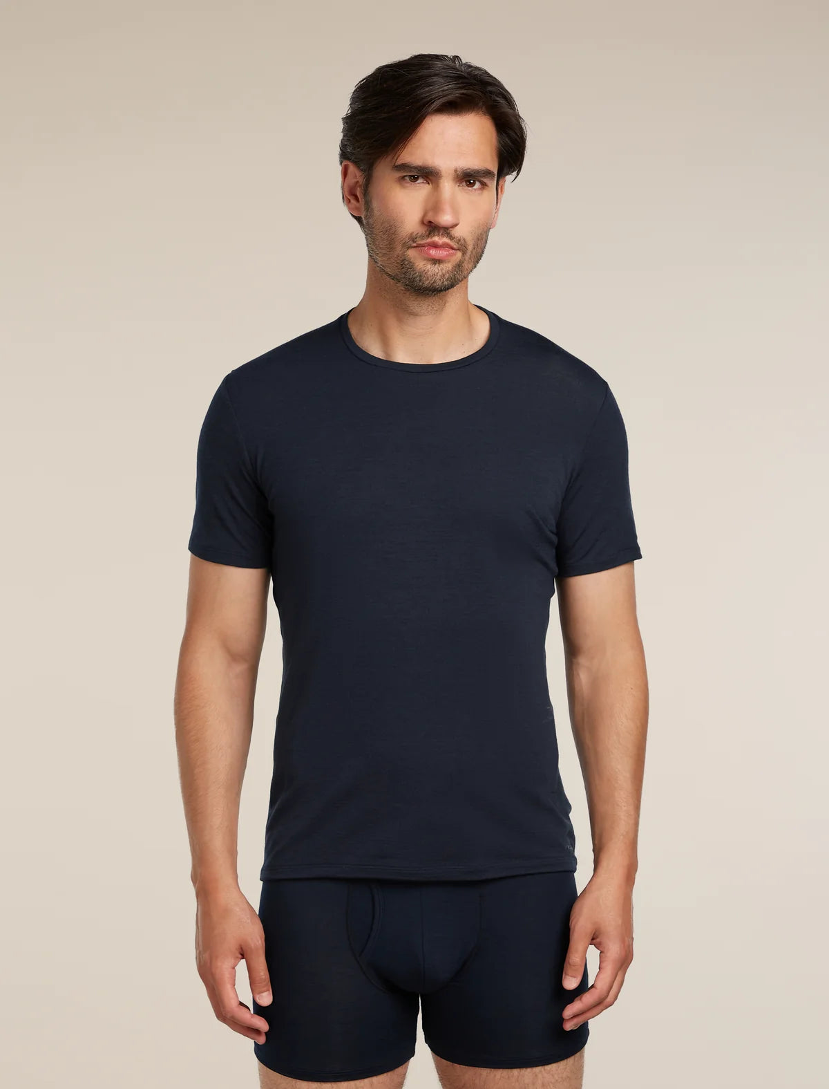  - Icebreaker Merino Anatomica Short Sleeve Crew Neck Tee (Men's) - Midnight Tee