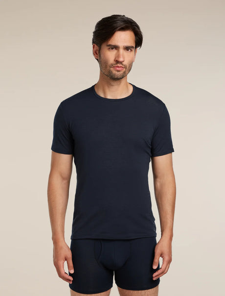  - Icebreaker Merino Anatomica Short Sleeve Crew Neck Tee (Men's) - Midnight Tee