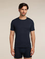  - Icebreaker Merino Anatomica Short Sleeve Crew Neck Tee (Men's) - Midnight Tee