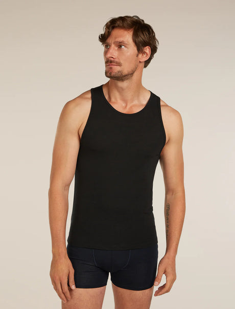 Icebreaker Merino 150 Anatomica Tank (Men's) - Black