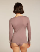 Icebreaker Merino 150 Siren Long Sleeve Sweetheart Top (Women's) - Summit - Find Your Feet Australia Hobart Launceston Tasmania
