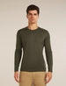 Icebreaker Merino 200 Oasis Long Sleeve Crew Thermal Top (Men's) - Dark Loden