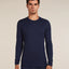Icebreaker Merino 200 Oasis Long Sleeve Crew Neck Thermal Top (Men's) - Midnight Navy