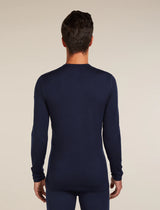 Icebreaker Merino 200 Oasis Long Sleeve Crew Neck Thermal Top (Men's) - Midnight Navy