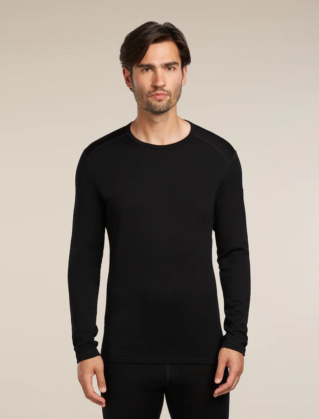Icebreaker Merino 260 Tech Long Sleeve Crew Neck (Men's) - Black