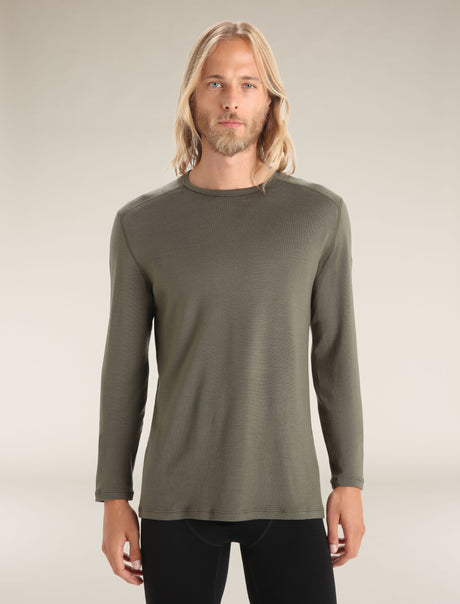 Icebreaker Merino 260 Tech Long Sleeve Crew Neck (Men's) - Loden - Find Your Feet Australia Hobart Launceston Tasmania