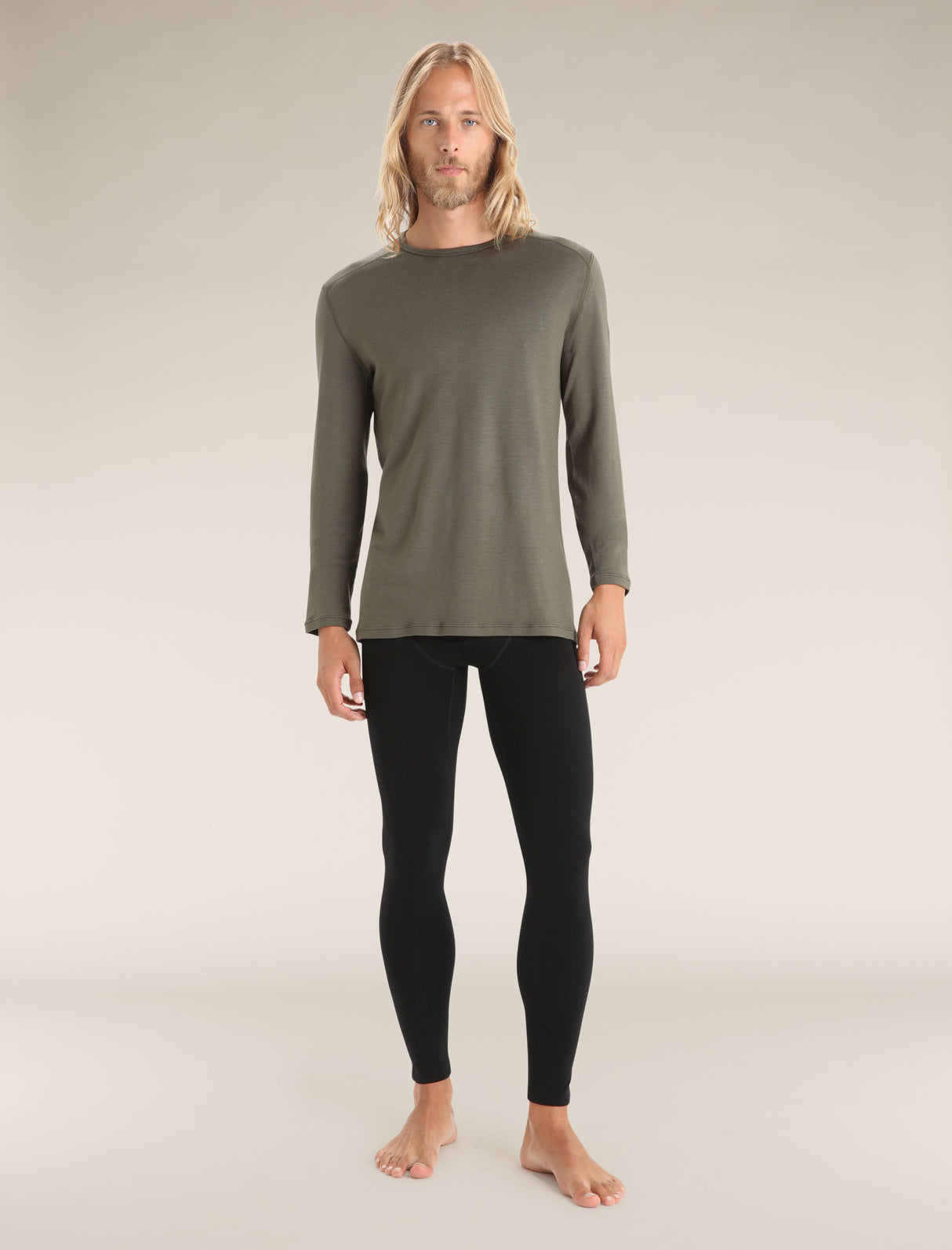 Icebreaker Merino 260 Tech Long Sleeve Crew Neck (Men's) - Loden - Find Your Feet Australia Hobart Launceston Tasmania