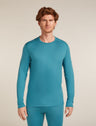 Icebreaker Merino 260 Tech Long Sleeve Crew Neck (Men's) - Topaz - Find Your Feet Australia Hobart Launceston Tasmania