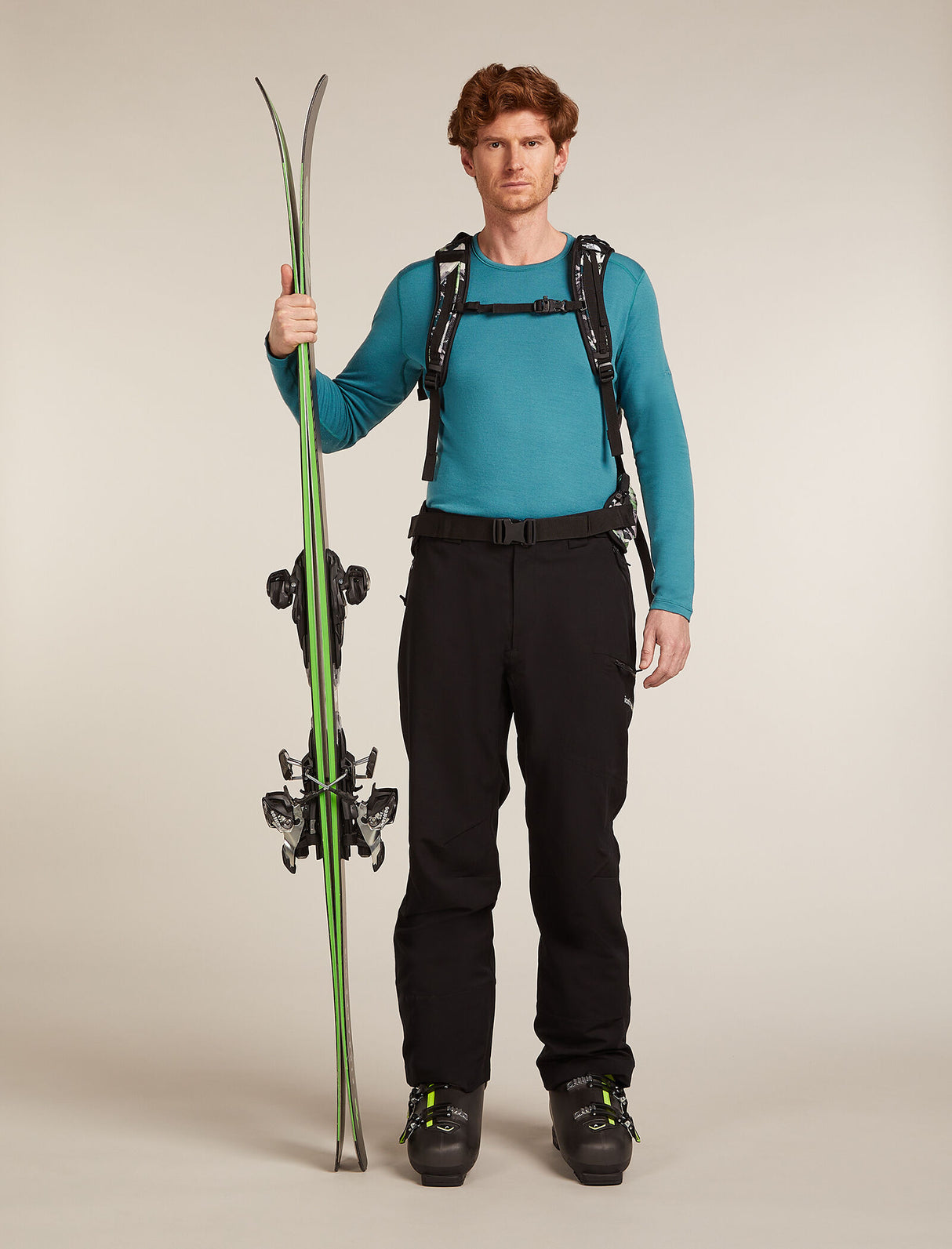 Icebreaker Merino 260 Tech Long Sleeve Crew Neck (Men's) - Topaz - Find Your Feet Australia Hobart Launceston Tasmania