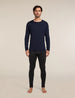 Icebreaker Merino 260 Tech Long Sleeve Crew Neck (Men's) - Midnight Navy