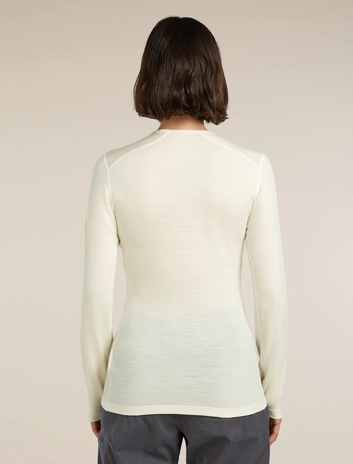 Icebreaker Merino 200 Oasis Long Sleeve Crew Thermal Top (Women's) - Undyed