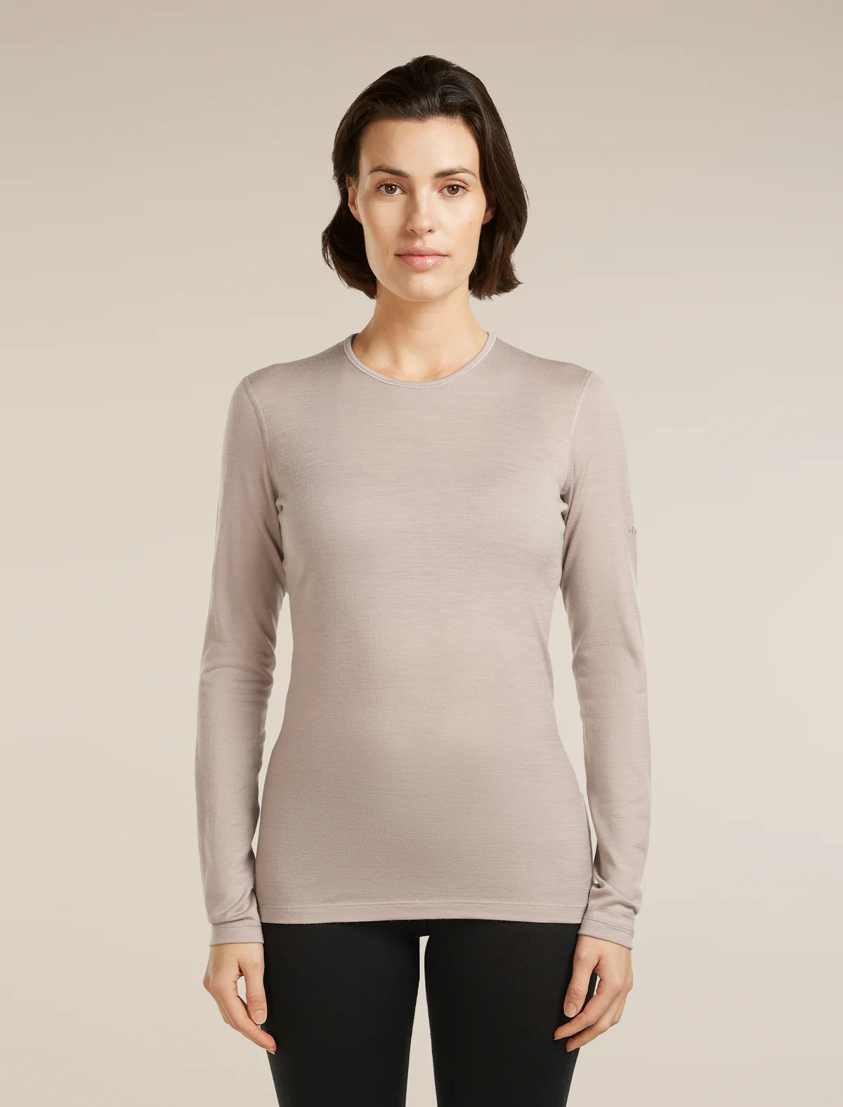 Icebreaker Merino 200 Oasis Long Sleeve Crew Thermal Top (Women's) - Pink Quartz