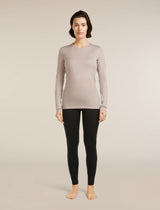 Icebreaker Merino 200 Oasis Long Sleeve Crew Thermal Top (Women's) - Pink Quartz