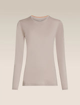 Icebreaker Merino 200 Oasis Long Sleeve Crew Thermal Top (Women's) - Pink Quartz