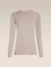 Icebreaker Merino 200 Oasis Long Sleeve Crew Thermal Top (Women's) - Pink Quartz
