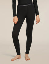 Icebreaker Merino 200 Oasis Leggings (Women's) - Black