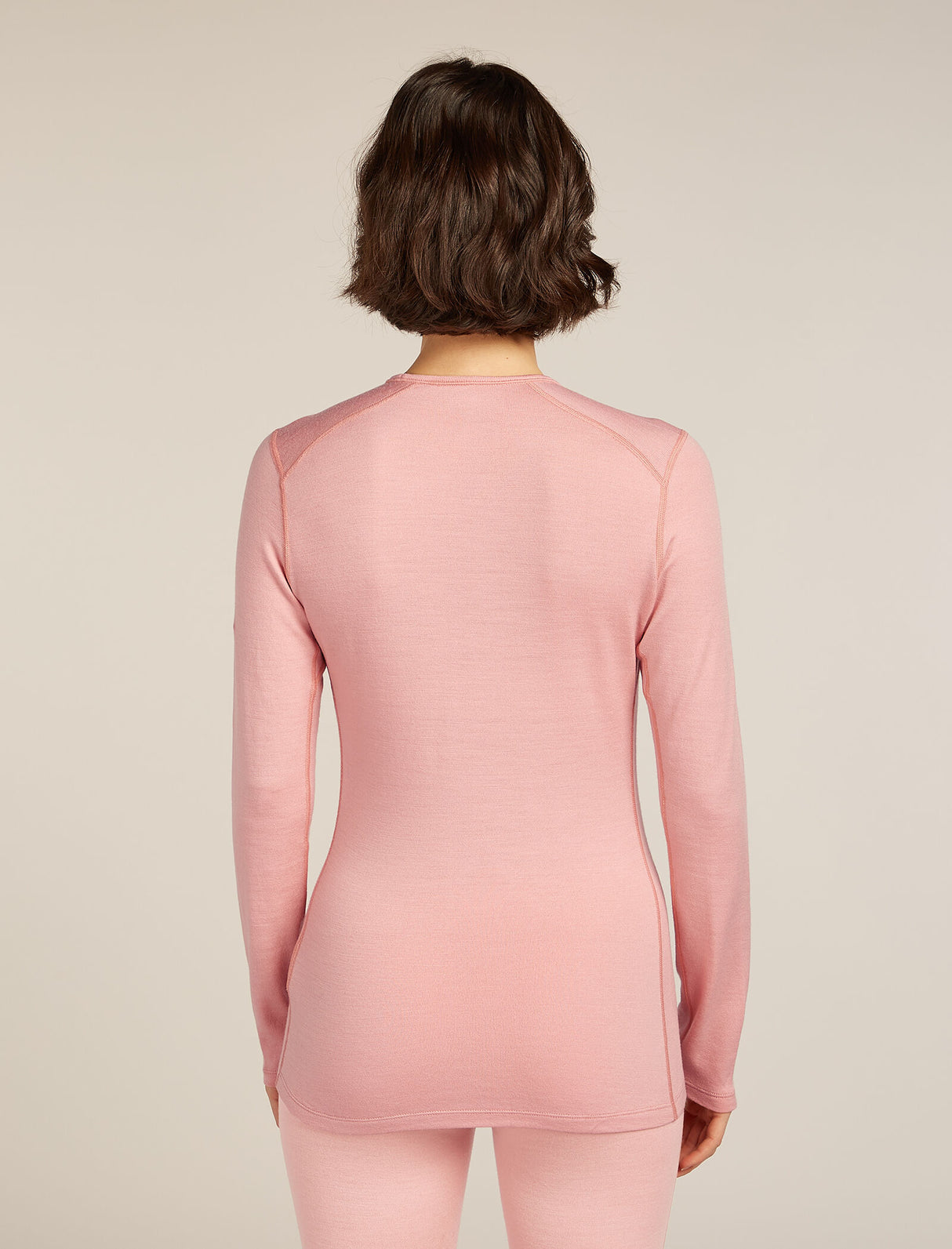 Icebreaker Merino 260 Tech Long Sleeve Crew Neck Thermal Top (Women's) - Blush - Find Your Feet Australia Hobart Launceston Tasmania
