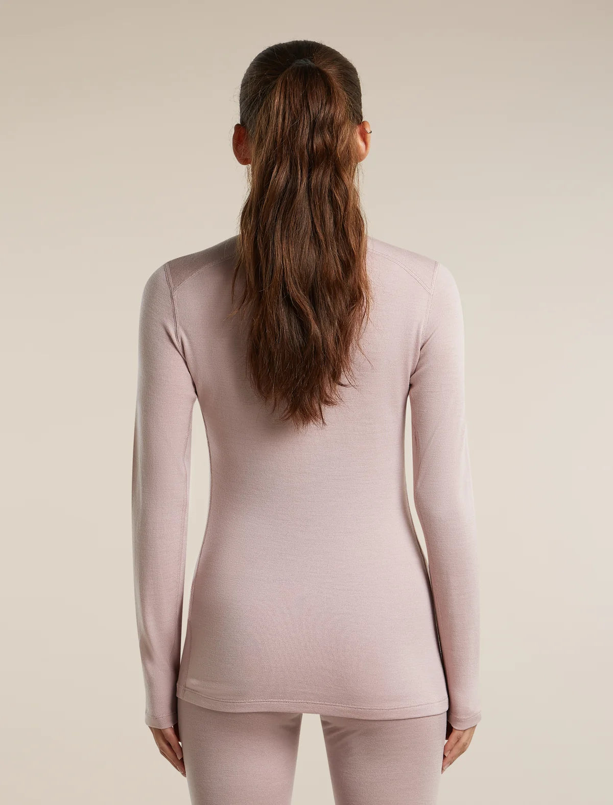  - Icebreaker Merino 260 Oasis Long Sleeve Crew Thermal Top (Women's) - Pink Quartz