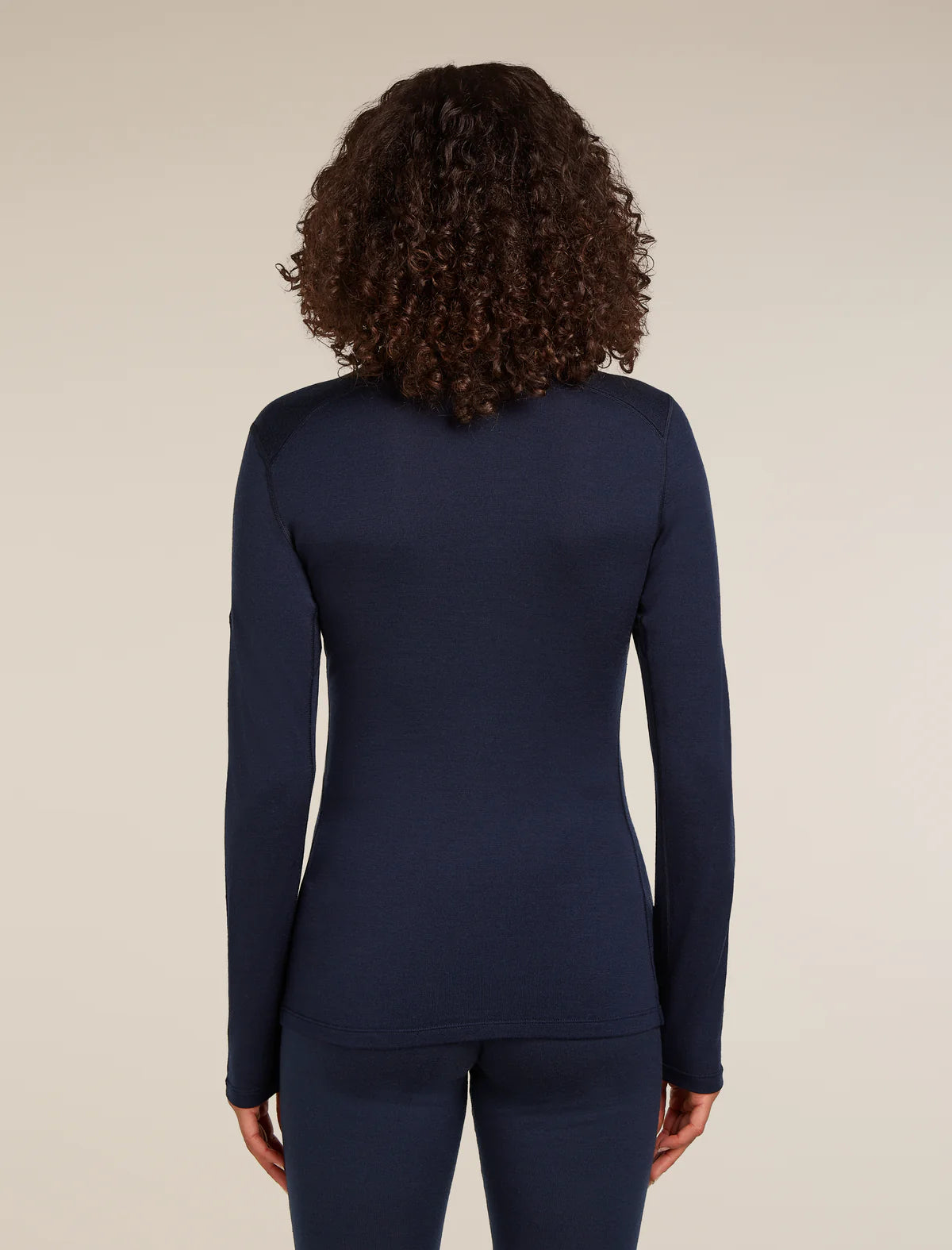 Icebreaker Merino 260 Tech Long Sleeve Crew Neck Thermal Top (Women's) - Midnight Navy - Navy Blue