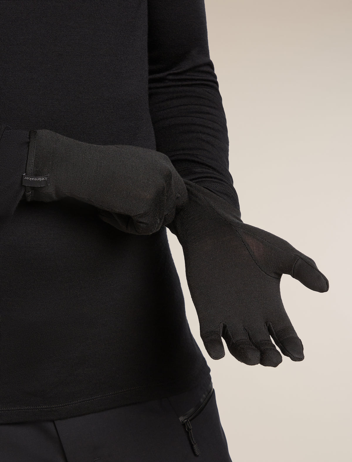 Icebreaker 260 Tech Glove Liners (Unisex) - Black
