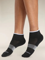 Icebreaker Merino Multisport Light Mini Socks (Women's) - Black/Snow