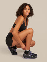 Icebreaker Merino Multisport Light Mini Socks (Women's) - Black/Snow