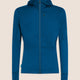 Icebreaker Merino Blend 200 Realfleece Descender Long Sleeve Zip Hoodie (Men's) - Atlantis/Arctic