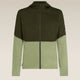 Icebreaker Merino Blend 200 Realfleece Descender Long Sleeve Zip Hoodie (Men's) - Dark Loden/Lichen
